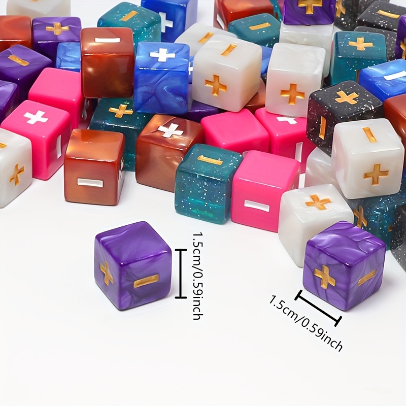 Set of 10 16Mm Acrylic Right Angle Dice for Games
